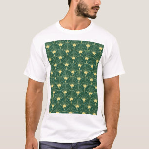 Camiseta Hoja de palmera: patrón art deco.