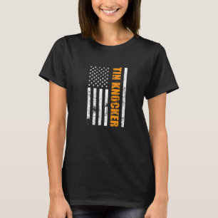 Camiseta Hoja de Tin Knocker Metalizado trabajador estadoun