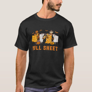 Camiseta Hoja de toro Fantasma divertida granja animal Hall