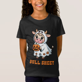Camiseta Hoja de toro Funny Cow Ghost Halloween