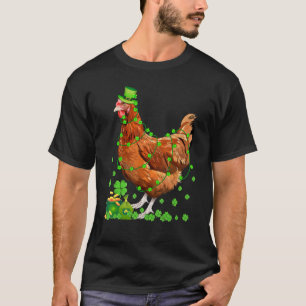 Camiseta Hoja de Trébol de Irlanda Sombrero de Duende Pollo