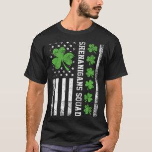 Camiseta Hoja del Día de San Patricio C Shenanigans quad ba