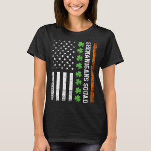 Camiseta Hoja del Día de San Patricio C Shenanigans quad ba