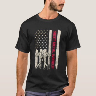 Camiseta Hoja Diseño De Regalos De Trabajadores Metalizado 