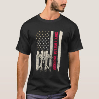 Camiseta Hoja Diseño De Regalos De Trabajadores Metalizado 