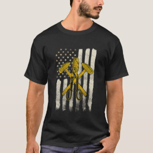 Camiseta Hoja Diseño De Regalos De Trabajadores Metalizado 