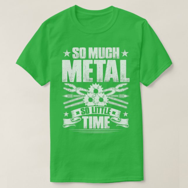 Camiseta Hoja Metalizado Trabajo Metalworker Gift Idea Pres (Diseño del anverso)