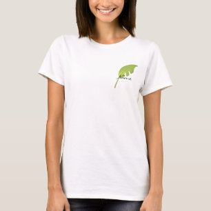 Camiseta Hoja tropical fresca, verde