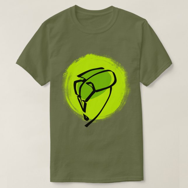 Camiseta Hoja Verde (Diseño del anverso)