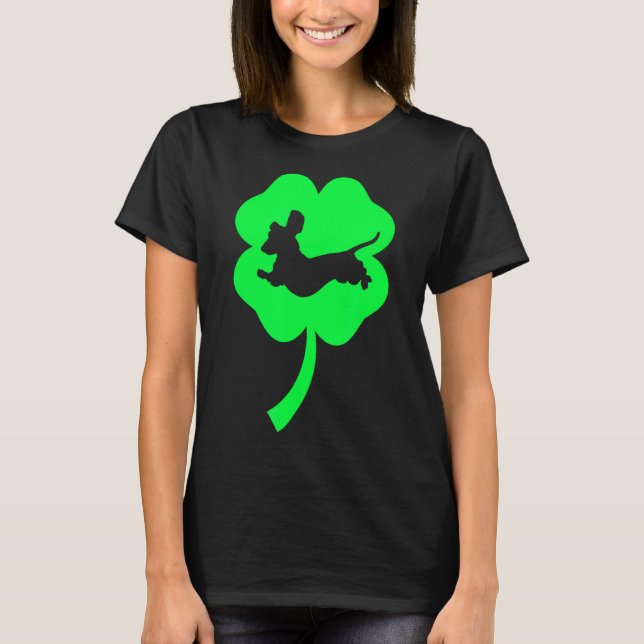 Camiseta Hoja verde de Dachshund C (Anverso)