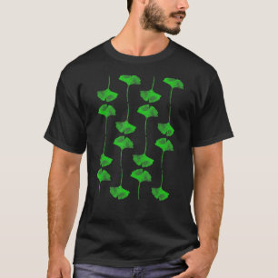 Camiseta Hoja verde de Ginkgo Me encanta la naturaleza Ja