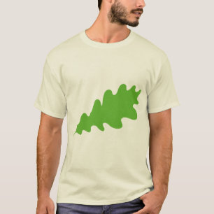 Camiseta Hoja verde, diseño de la hoja del roble