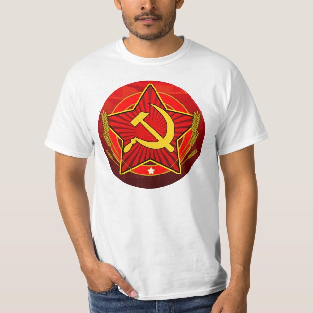 Camiseta Hoja y martillo CCCP vintage (Anverso)