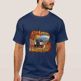 Camiseta Hojas Blancas de Otoño y Senderos de Mont