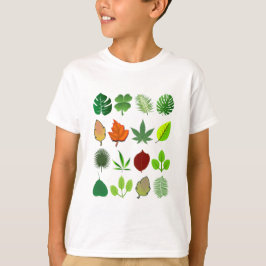 Camiseta Hojas de árbol caducifolio, impresión de hoja otoñ