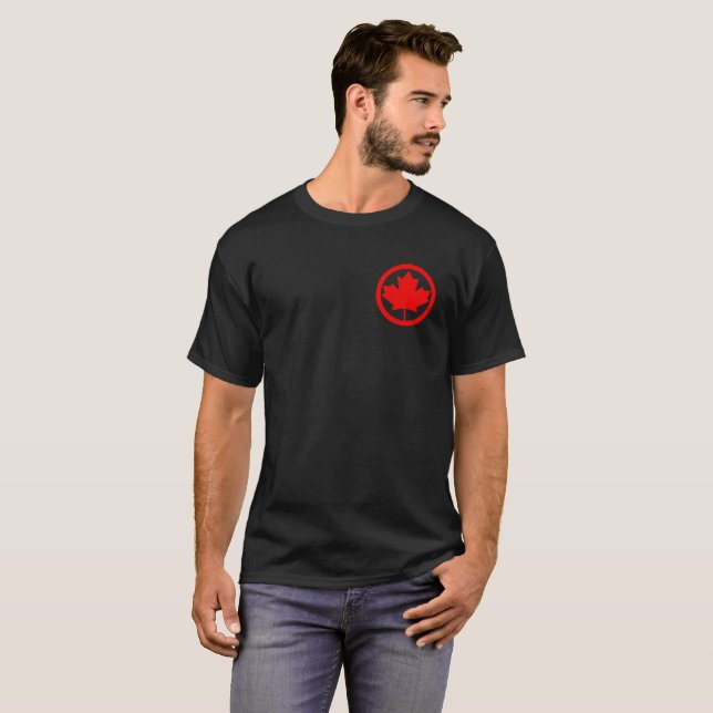 Camiseta Hojas de arce de Canadá (Anverso completo)