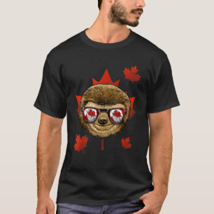 Camiseta Hojas de arce eslovacas canadienses Bandera de Can