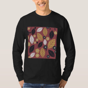 Camiseta Hojas De Azafrán Y Flores De Mostaza De Mostaza De