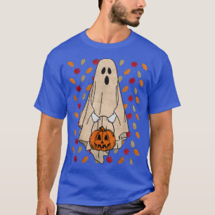 Camiseta Hojas de boom de Halloween Caen deja la piel de ca