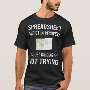 Camiseta Hojas de cálculo de la recuperación