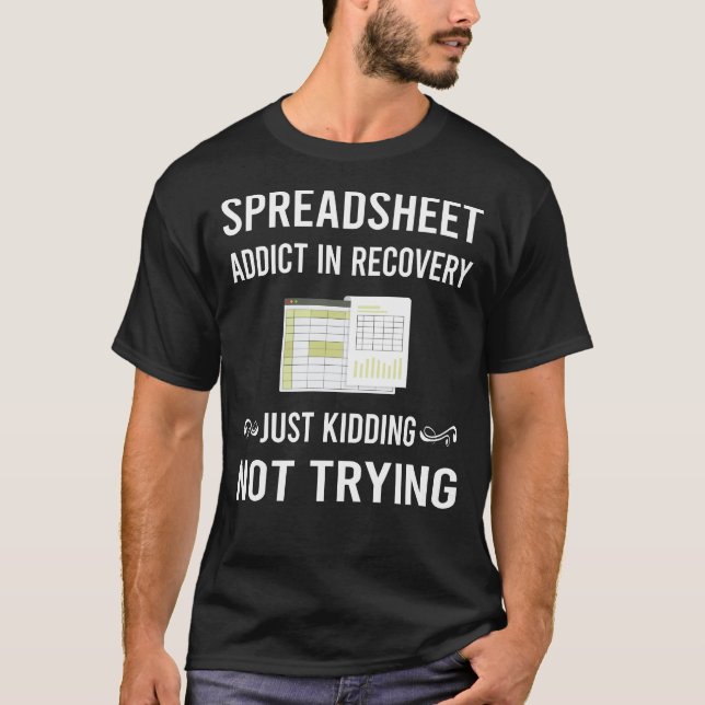 Camiseta Hojas de cálculo de la recuperación (Anverso)