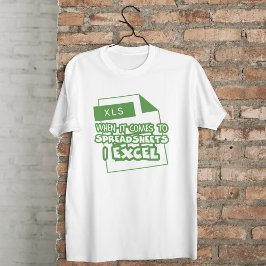 Camiseta Hojas de cálculo divertidas de Accountant y excel