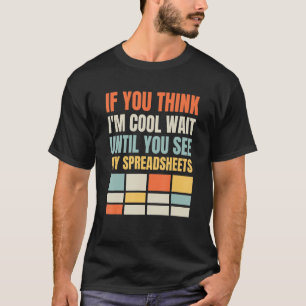 Camiseta Hojas de cálculo geniales   Actuario de seguros Es