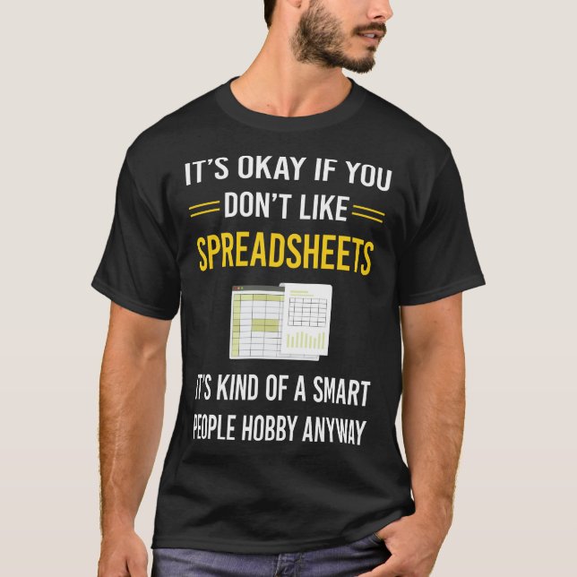 Camiseta Hojas de cálculo inteligentes para personas (Anverso)