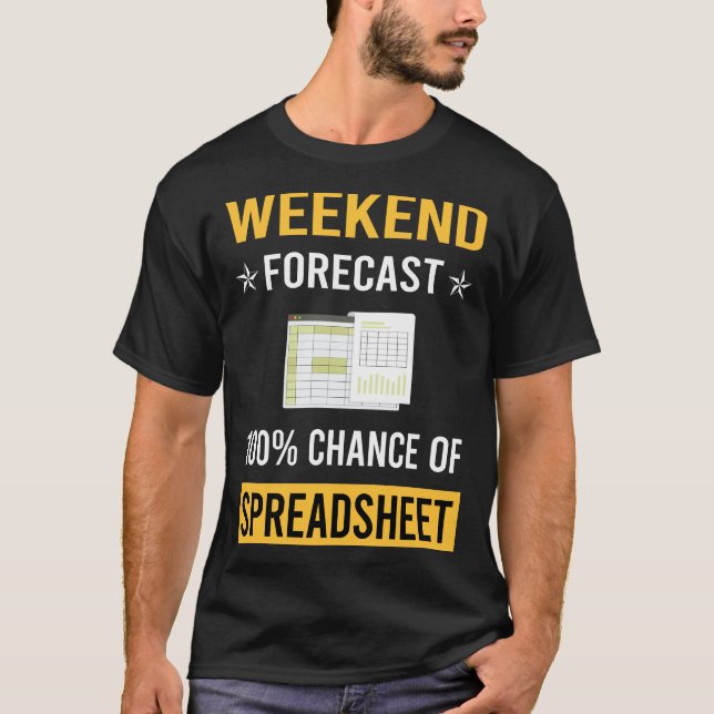 Camiseta Hojas de cálculo semanales (Anverso)