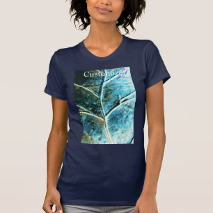 Camiseta Hojas de copo verdigris
