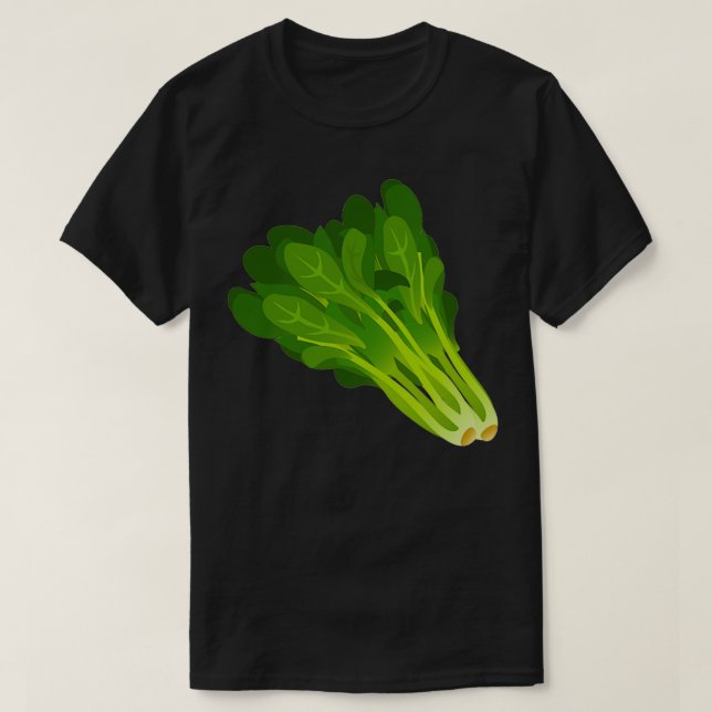 Camiseta Hojas de espinacas (Diseño del anverso)