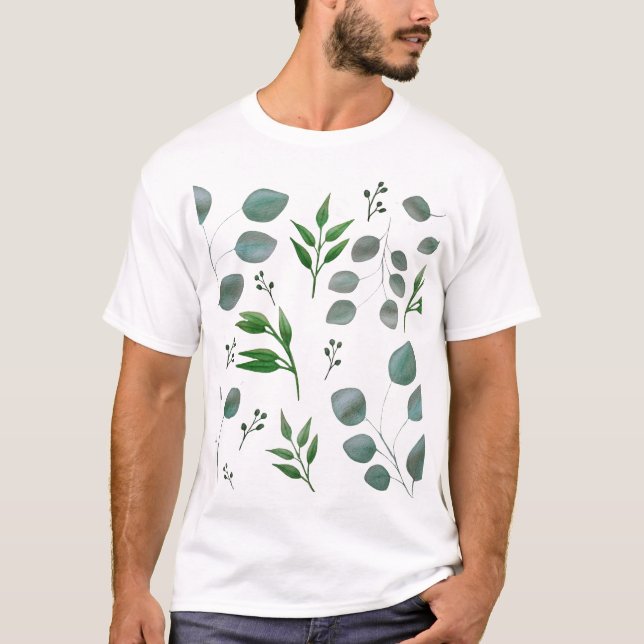 Camiseta Hojas de eucalipto (Anverso)