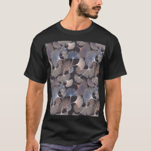 Camiseta Hojas de Ginkgo: elegante patrón natural.