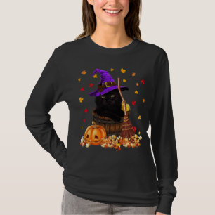 Camiseta Hojas de hojas de gato de arce caen Hola Gratito d