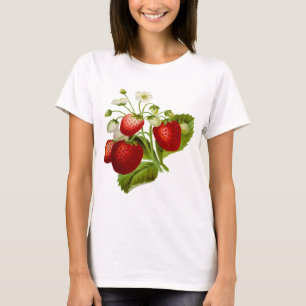 Camiseta Hojas de hojas de hojas de hoja de fruta