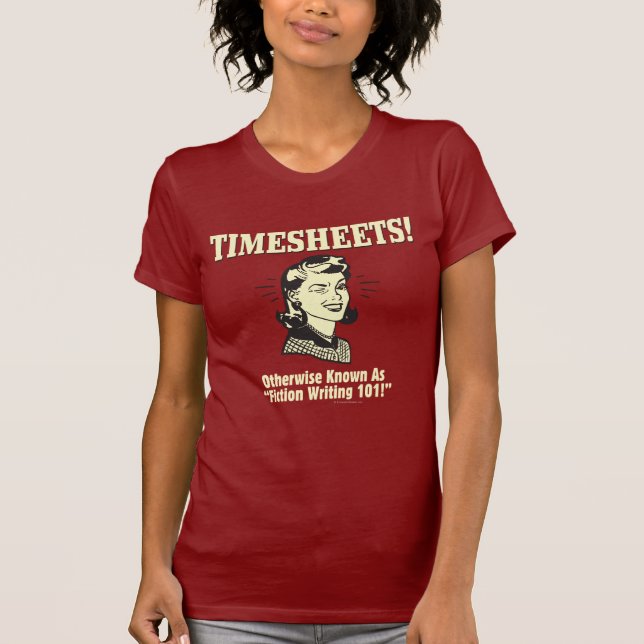 Camiseta Hojas de hora: Escritura de ficción 101 (Anverso)