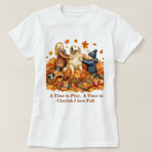 Camiseta Hojas de la temporada de otoño  Amor otoño 