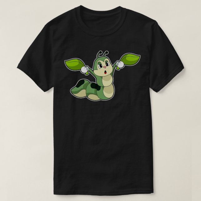 Camiseta Hojas de oruga (Diseño del anverso)