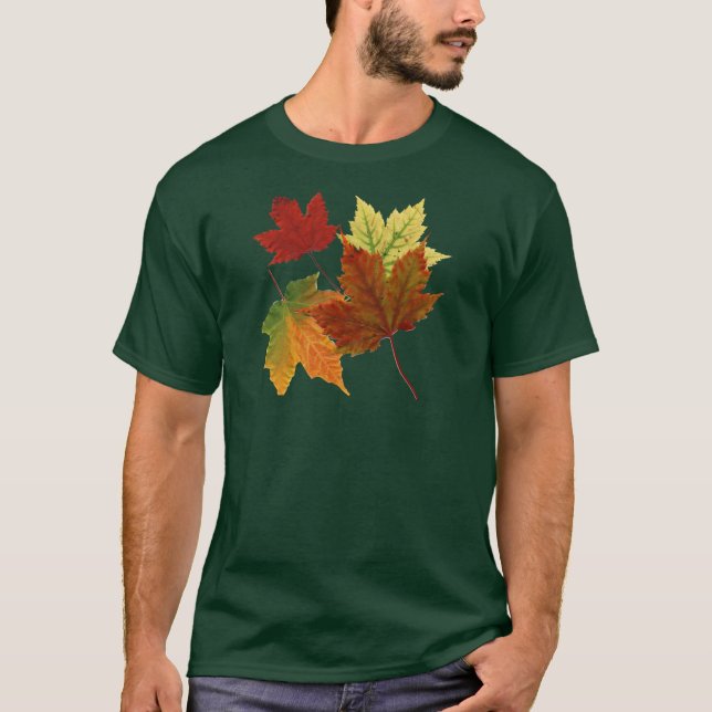 Camiseta Hojas de otoño (Anverso)