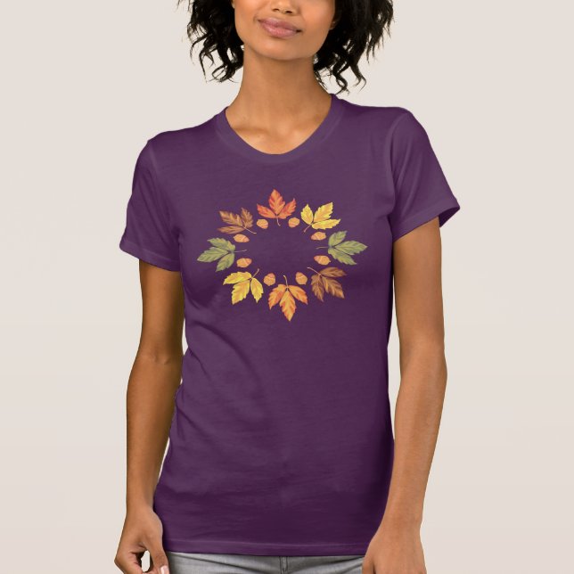 Camiseta Hojas de Otoño (Anverso)