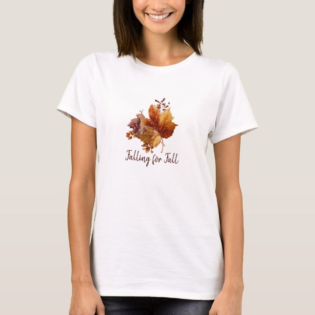 Camiseta Hojas de otoño antiguas (Anverso)