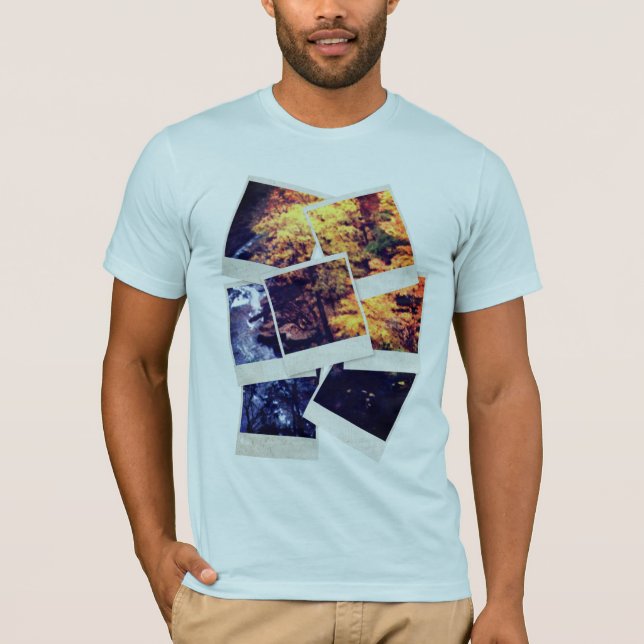 Camiseta Hojas de otoño con río (Anverso)