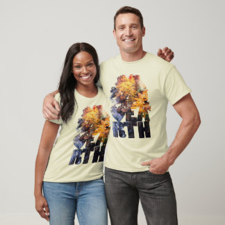 Camiseta Hojas de otoño con río