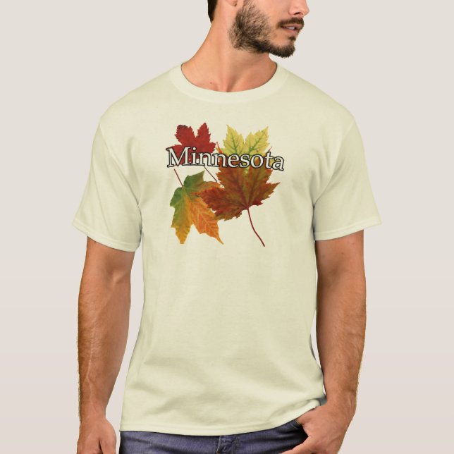 CAMISETA HOJAS DE OTOÑO EN MINNESOTA (Anverso)