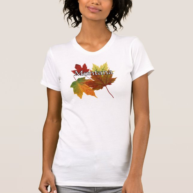 CAMISETA HOJAS DE OTOÑO EN MONTANA (Anverso)