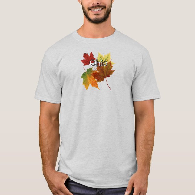 Camiseta Hojas de otoño en Ohio (Anverso)