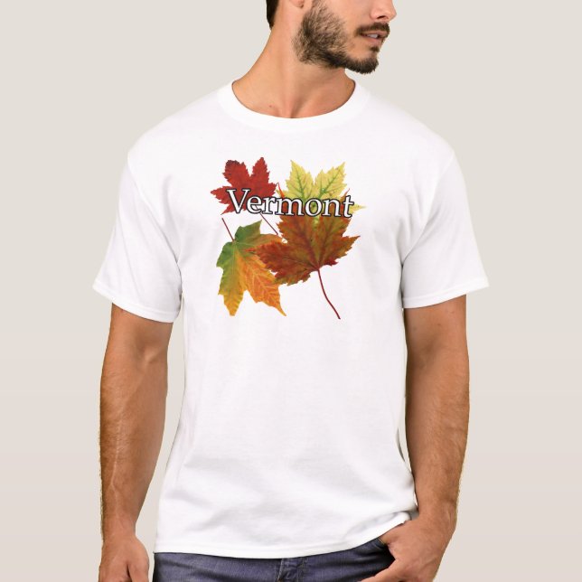CAMISETA HOJAS DE OTOÑO EN VERMONT (Anverso)