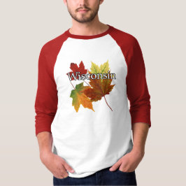 CAMISETA HOJAS DE OTOÑO EN WISCONSIN
