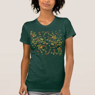 CAMISETA HOJAS DE OTOÑO, ESTILO OTOÑAL