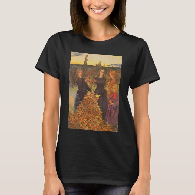 Camiseta Hojas de otoño por Sir John Everett Millais (Anverso)
